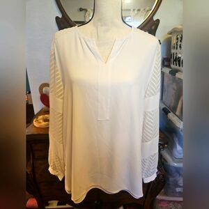 Elegant Chico's Ivory Women's Size 2 (Large 12/14) Top